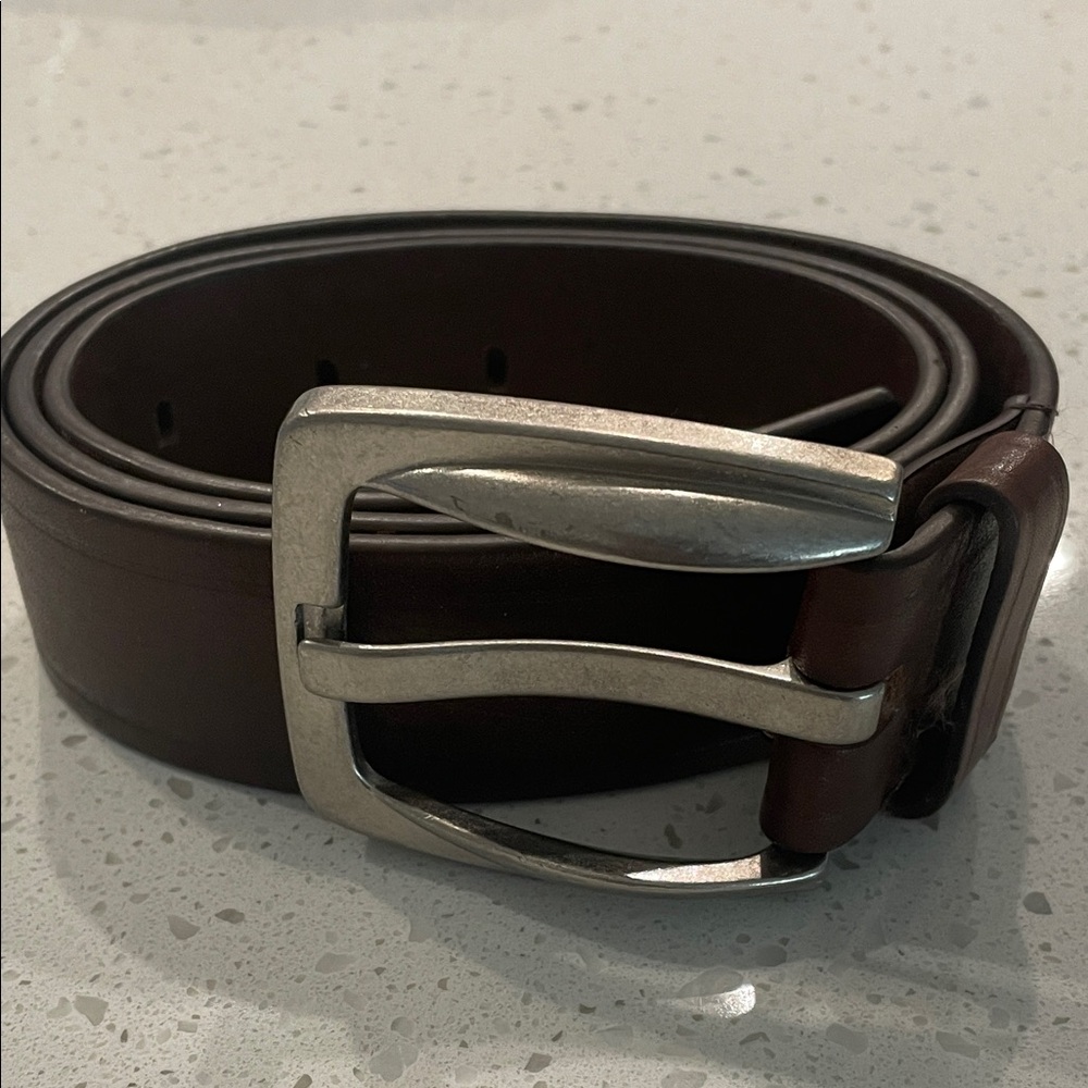 J CAMPBELL LOS ANGELES Men's Genuine Italian Leather Belt